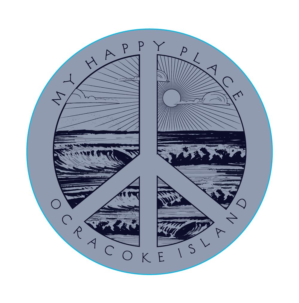Calm Day Waves Sticker