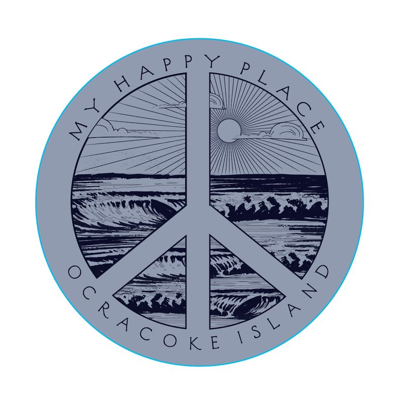 Calm Day Waves Sticker