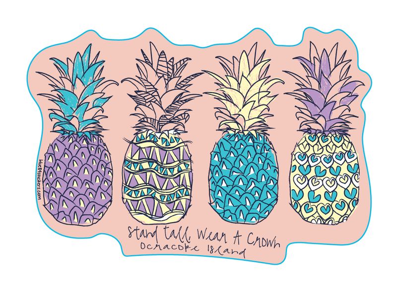 Early Bird Pineapples Sticker