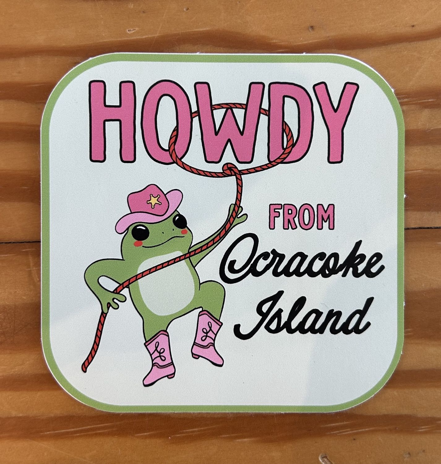 Howdy from Ocracoke Sticker