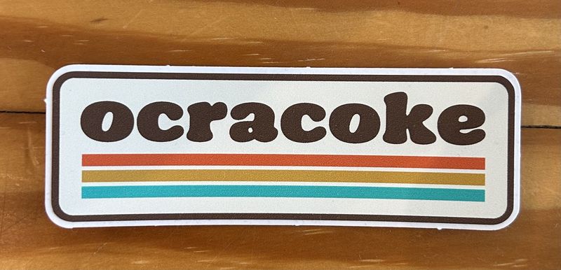Ocracoke Retro Sticker Decal