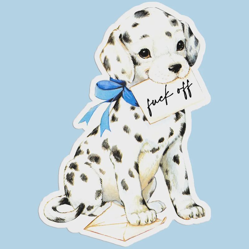 F**k Off Dog Sticker