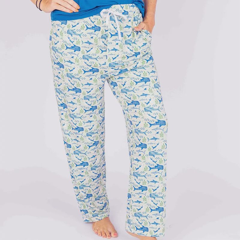 Shark Friends Adult Bamboo Pajamas Relaxed Lounge Pants