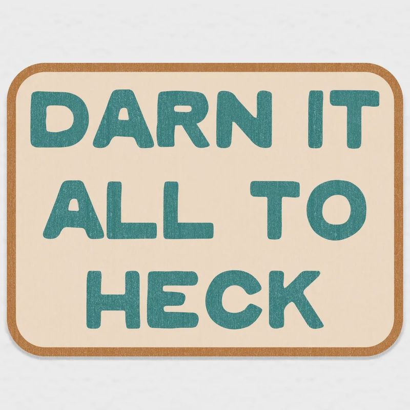 Darn It Sticker