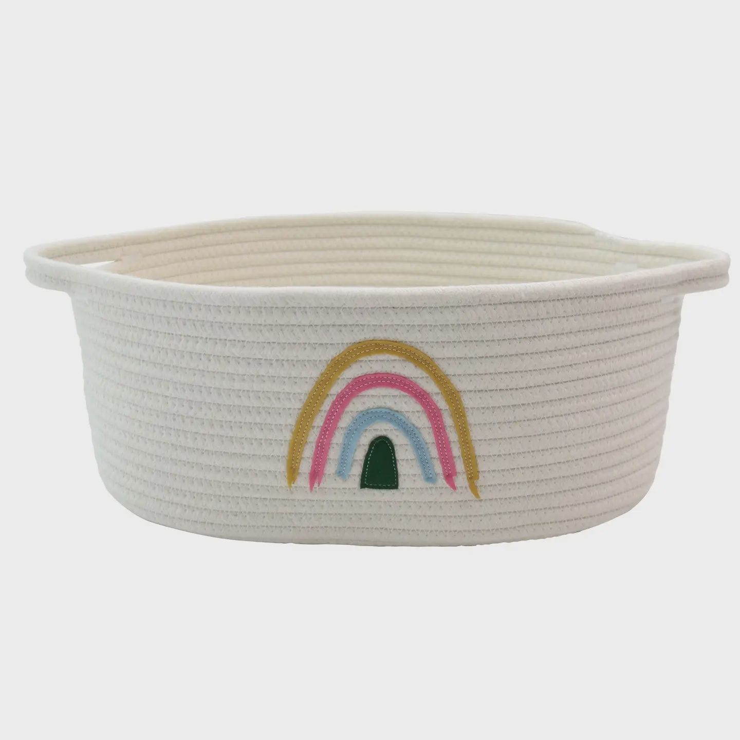 Rainbow Rope Gift Basket and Toy Storage