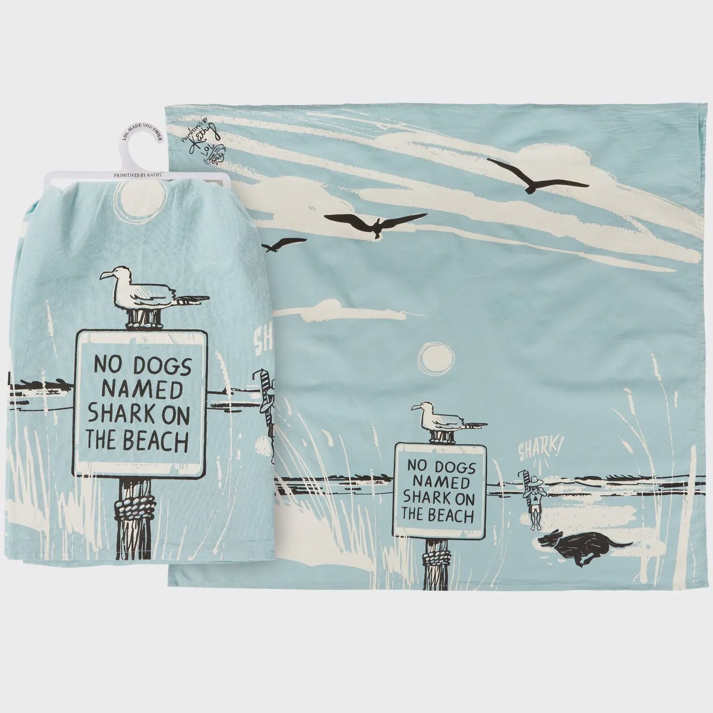 No Dogs Named Shark Kitchen Towel