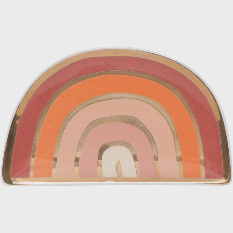 Solstice Rainbow Shaped Ceramic Trinket Tray
