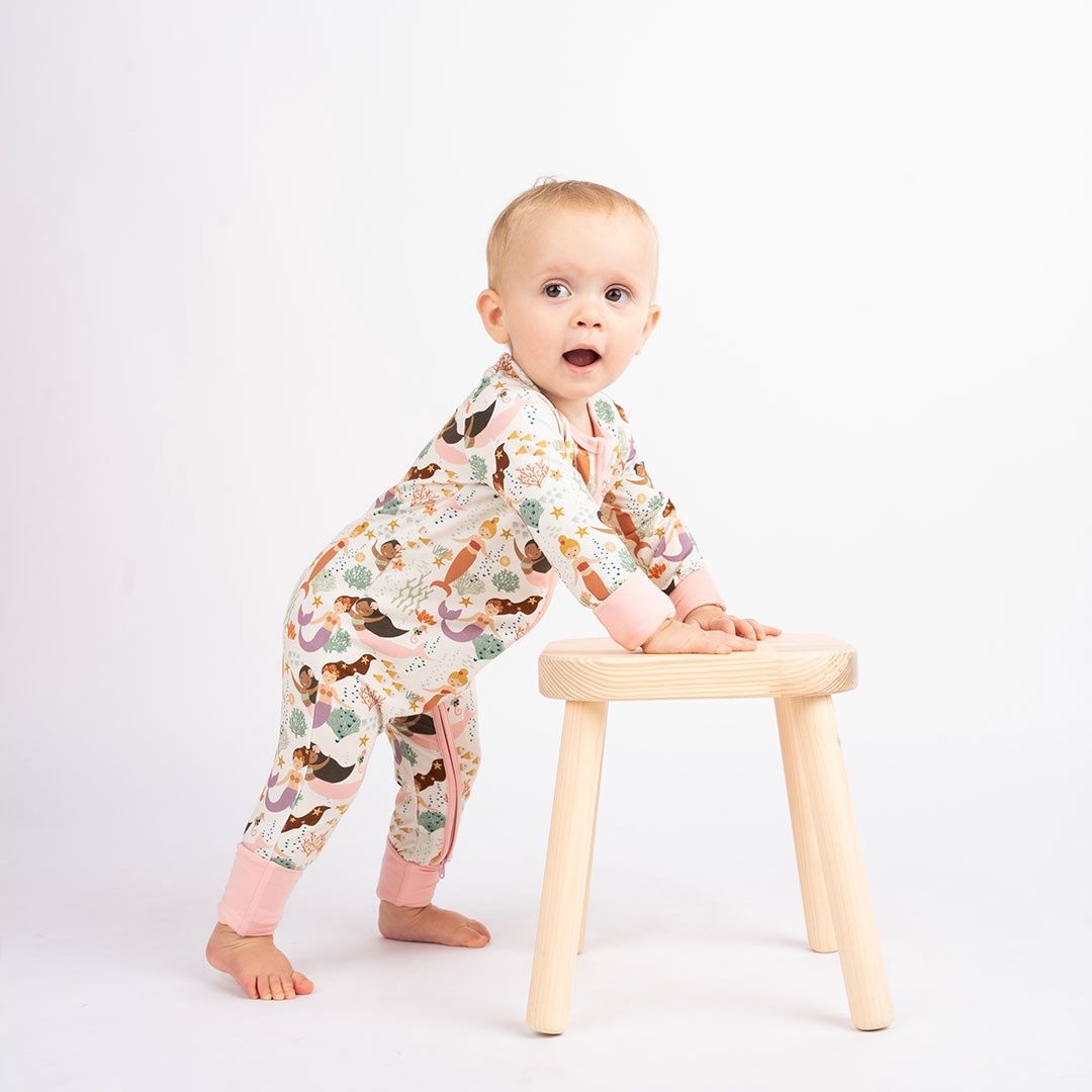 Mermaids Bamboo Convertible Baby Pajama