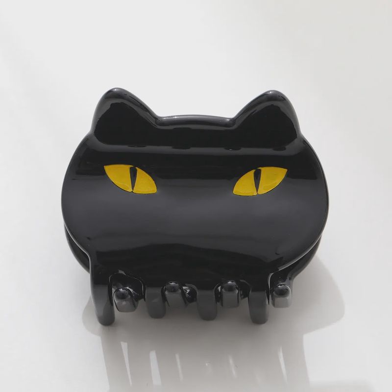 Black Cat Face | Halloween Claw Clip