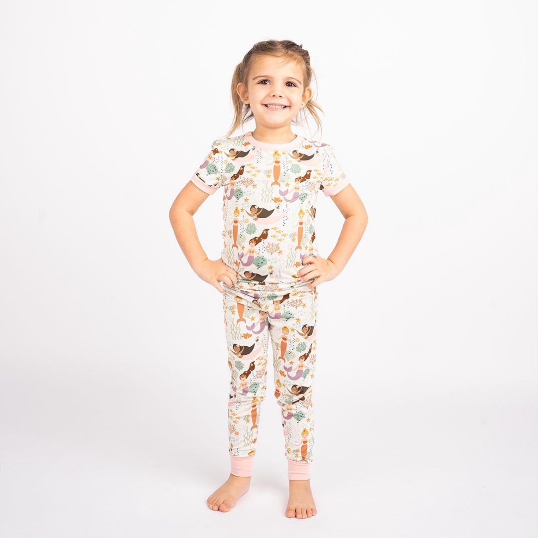 Mermaids Bamboo Kids PJ Toddler Sleep Set