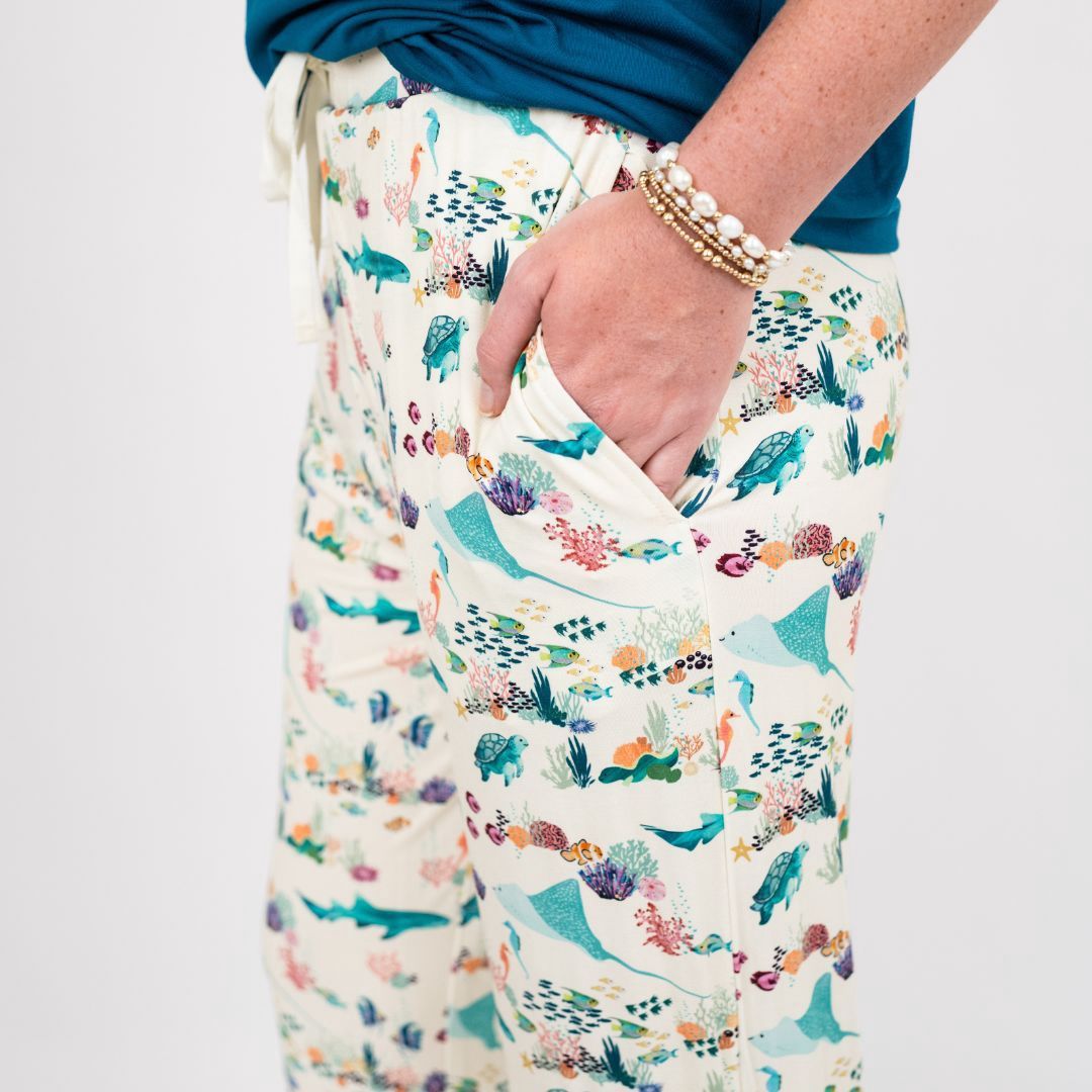 Coral Reef Bamboo Relaxed Lounge Pajamas