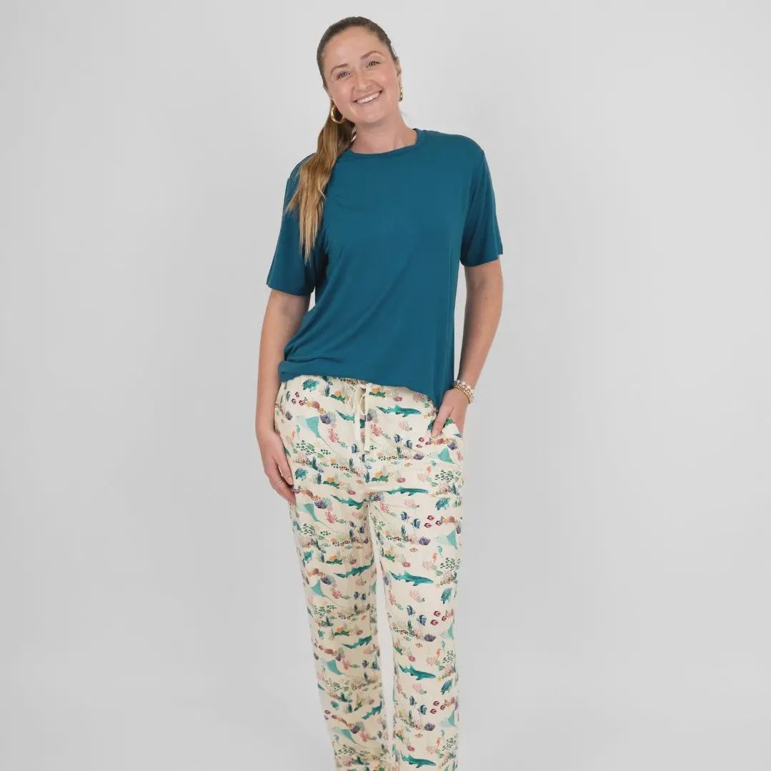 Coral Reef Bamboo Relaxed Lounge Pajamas