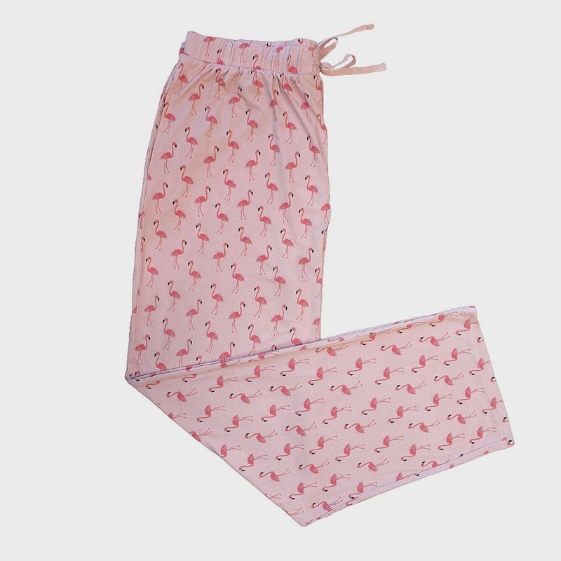 Fancy Flamingos Bamboo Relaxed Lounge Pajama Pants