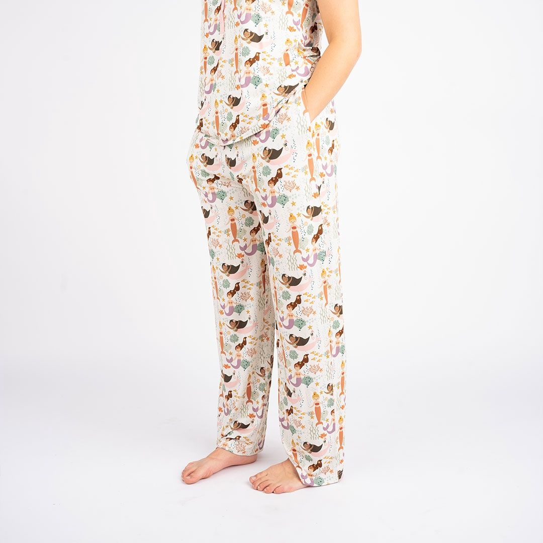 Making Waves Mermaids Bamboo Relaxed Lounge Pajama Pants