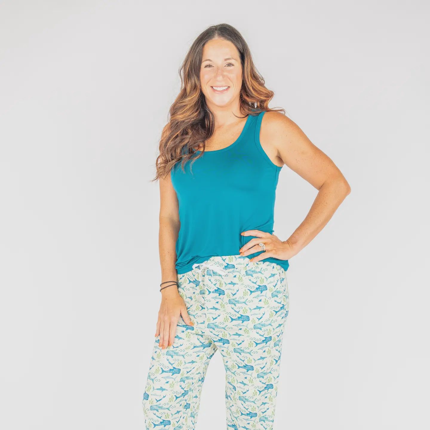 Shark Friends Adult Bamboo Pajamas Relaxed Lounge Pants
