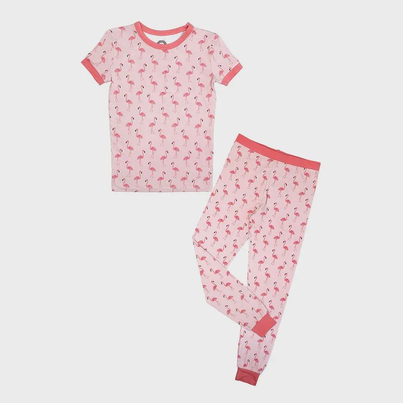 Fancy Flamingos Short Sleeve PJ Set
