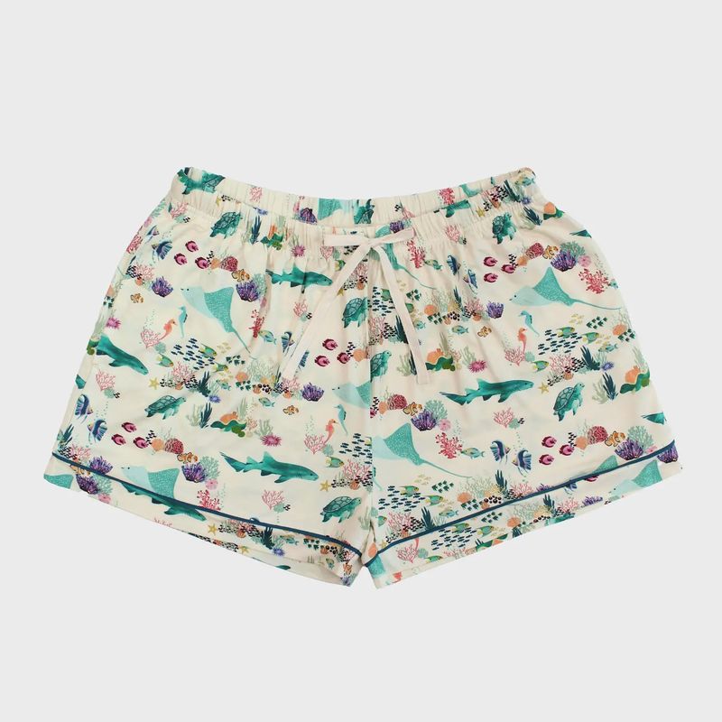 Coral Reef Bamboo Pajama Shorts