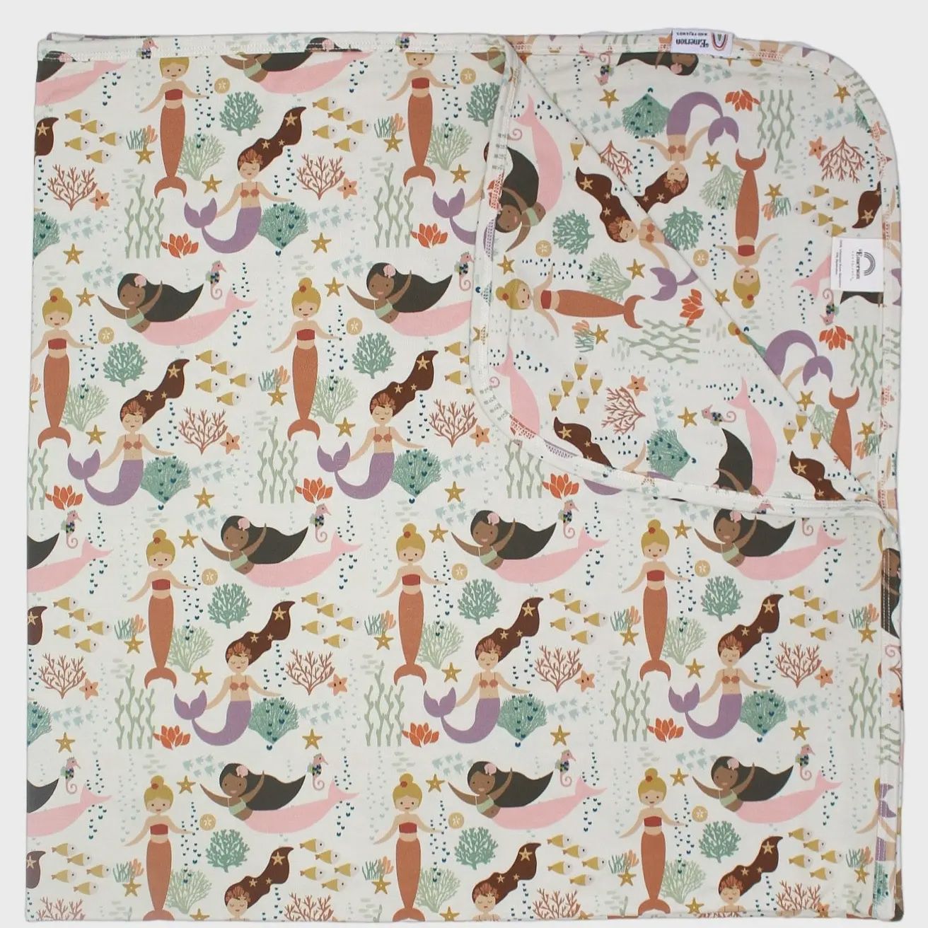 Making Waves Mermaids Luxury Bamboo Blanket