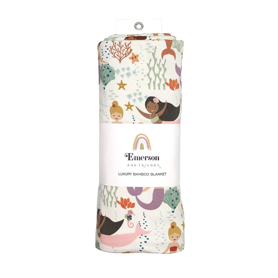 Making Waves Mermaids Luxury Bamboo Blanket
