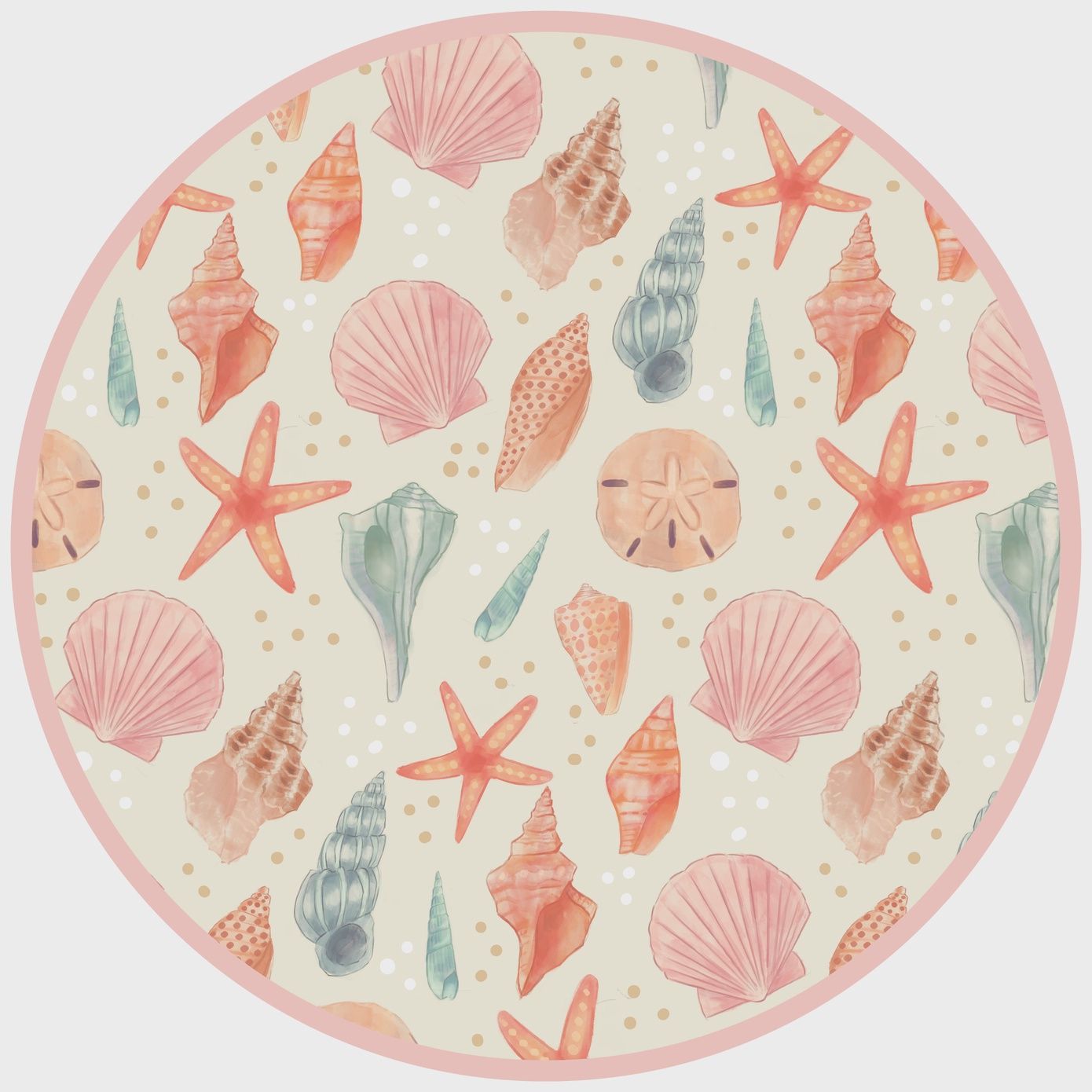 Sandy Seashells Luxury Bamboo Blanket