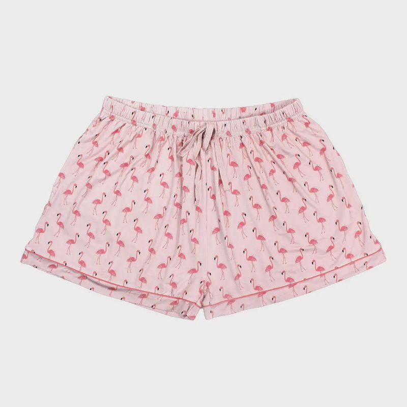 Fancy Flamingos Bamboo Sleep Shorts