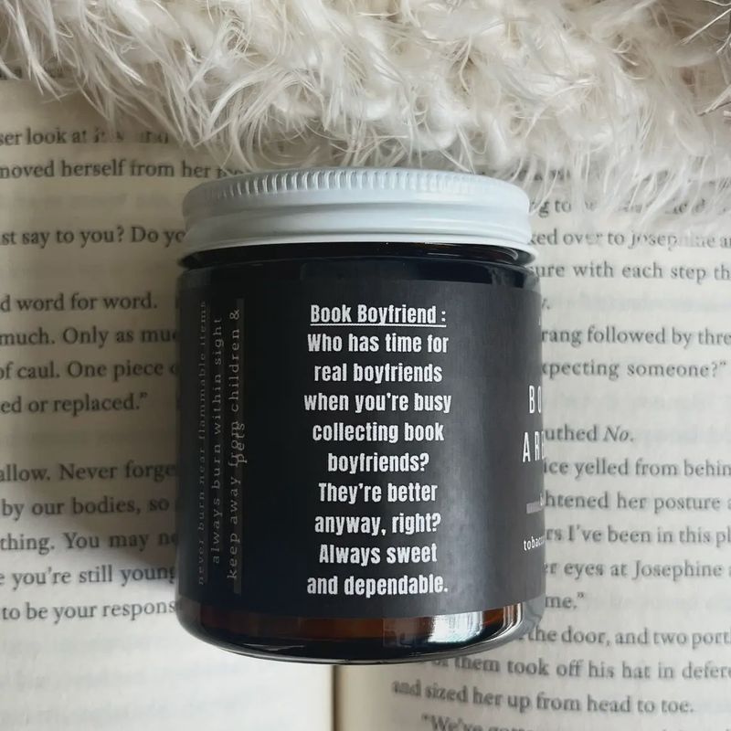 Book Boyfriends Are Better - Bookish Candle