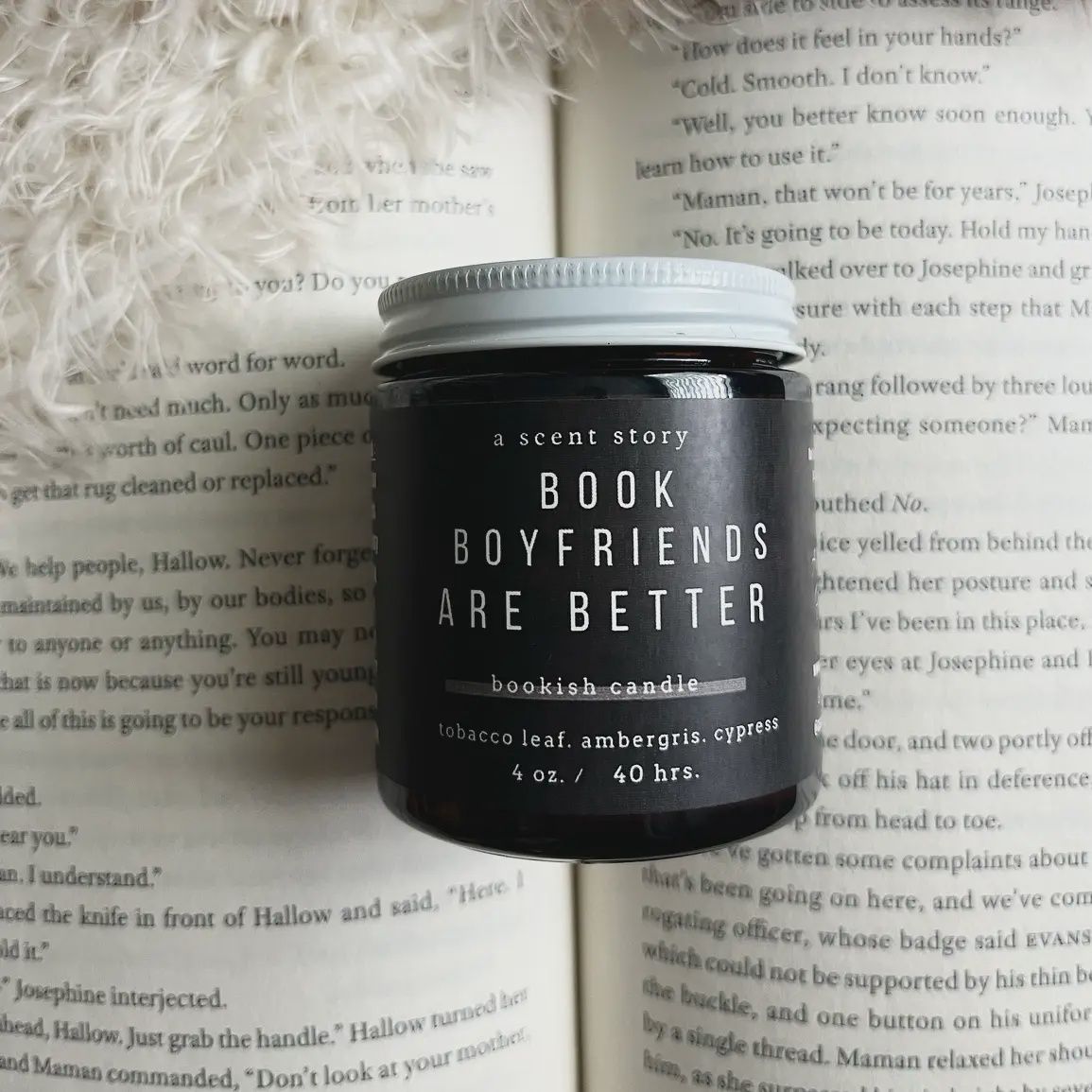 Book Boyfriends Are Better - Bookish Candle