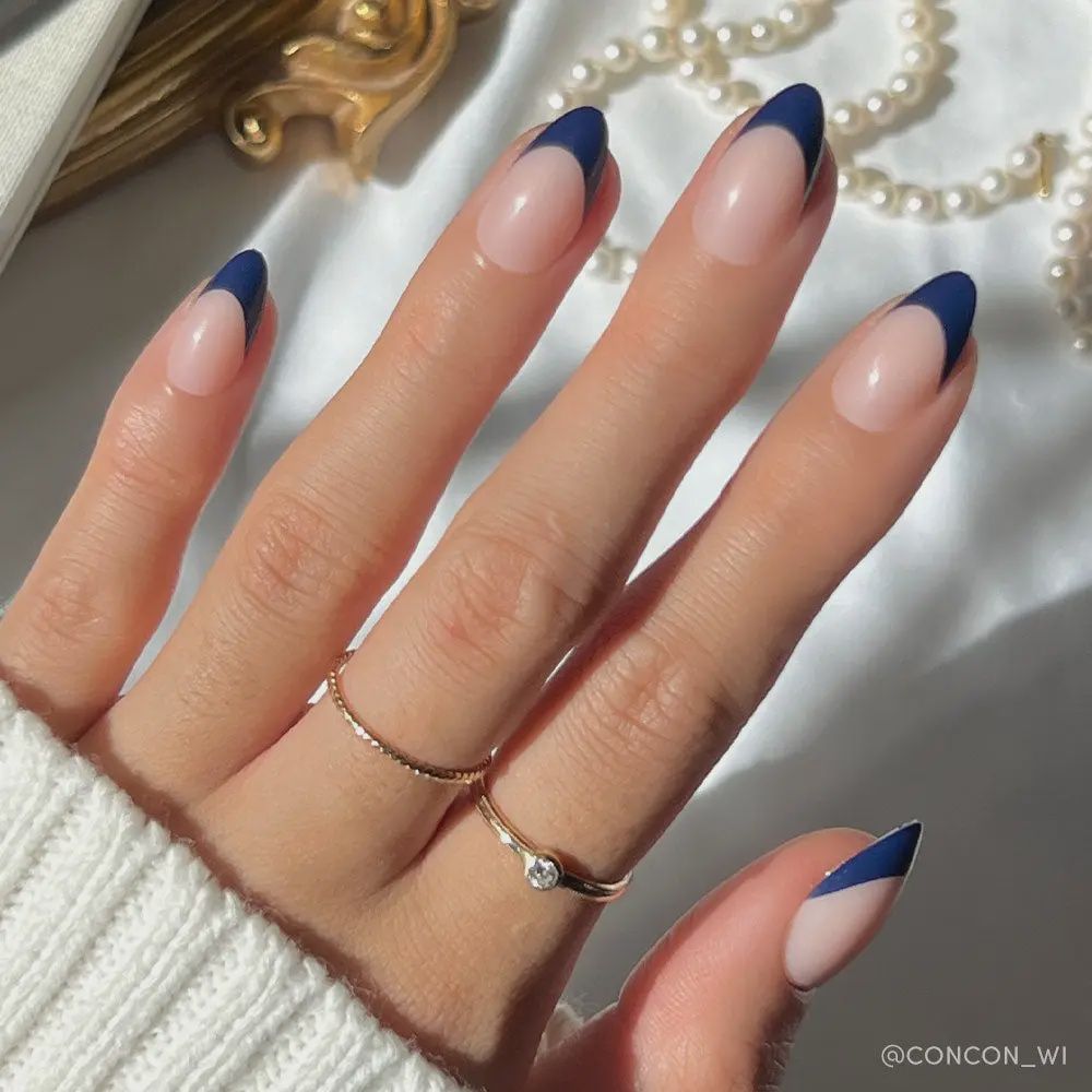 French Riviera Press-On Nails | French Tip | Short Almond