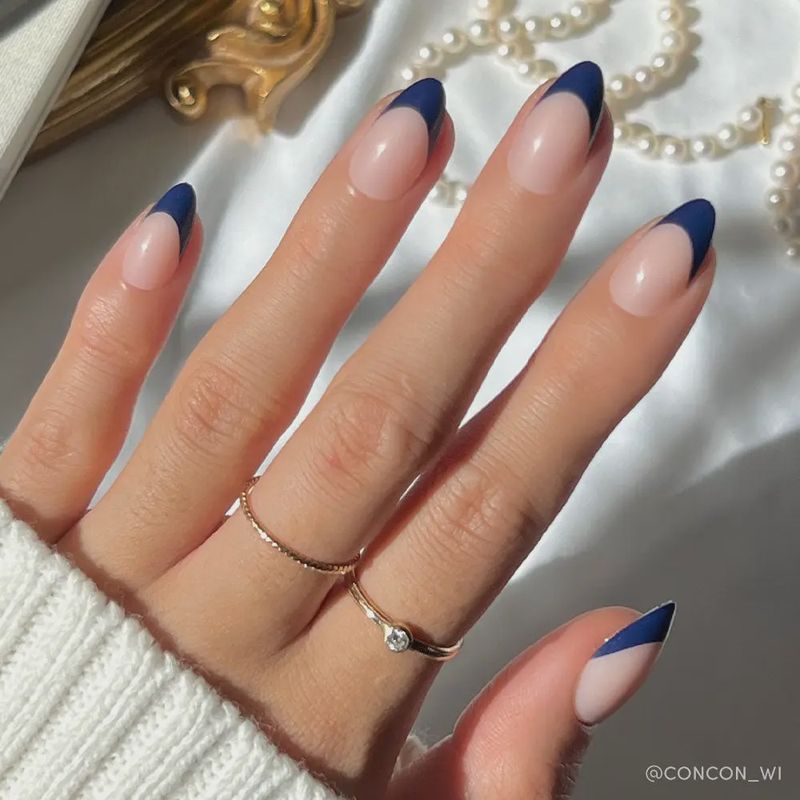 French Riviera Press-On Nails | French Tip | Short Almond