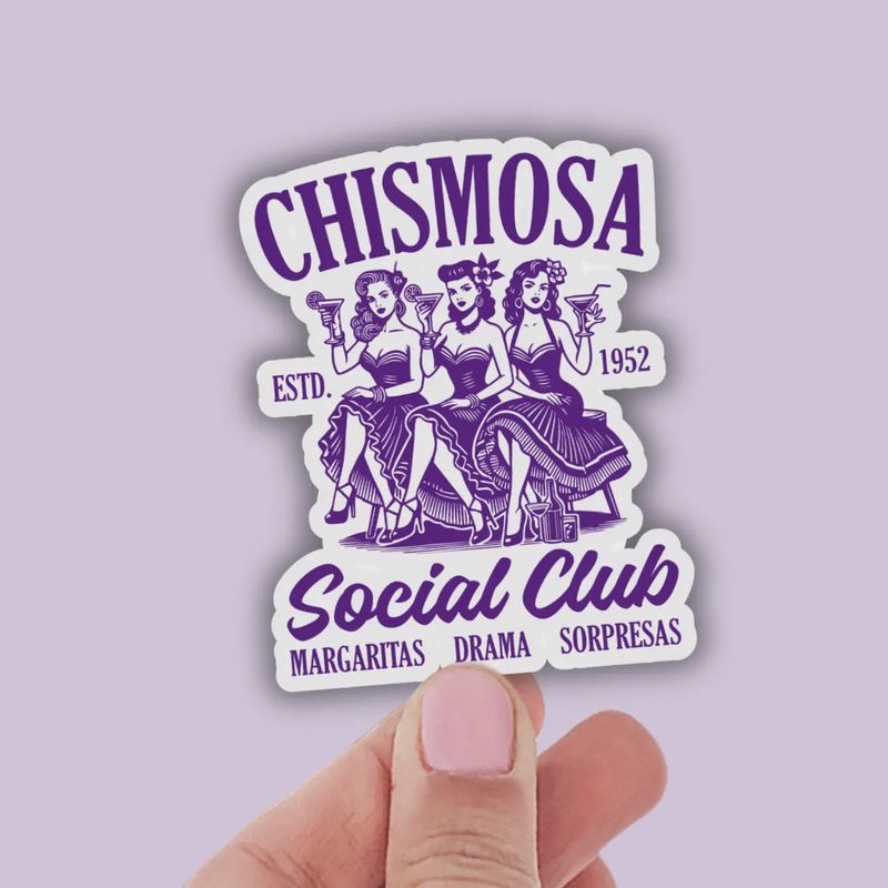 Funny Chismosa Latina Vinyl Sticker
