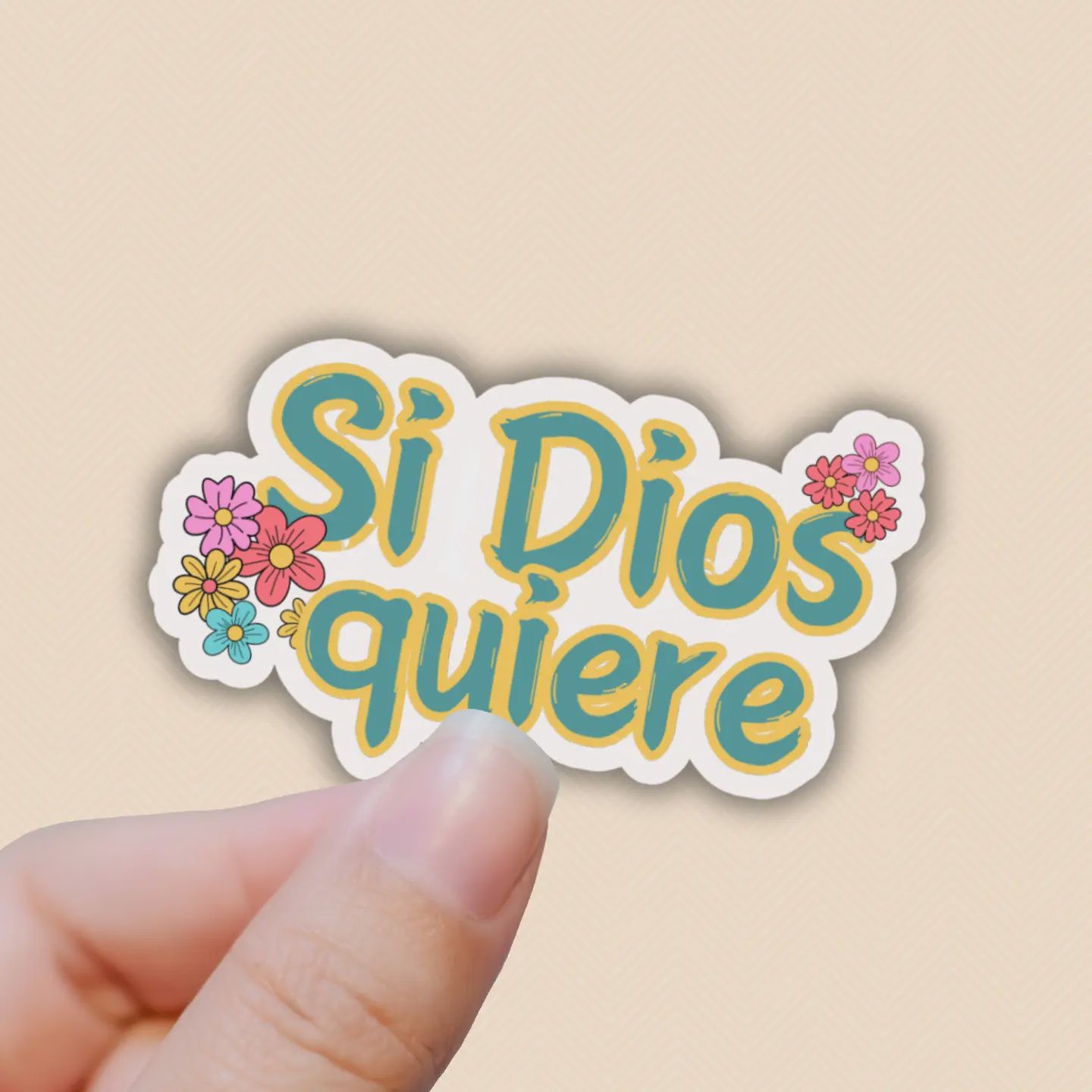 Si Dios Quiere Sticker