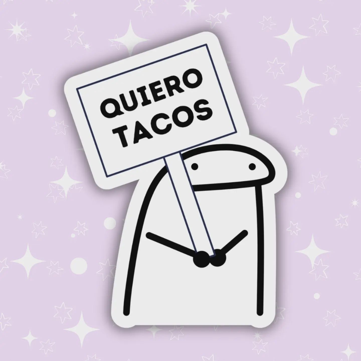 Quiero Tacos Funny Latinx Sticker