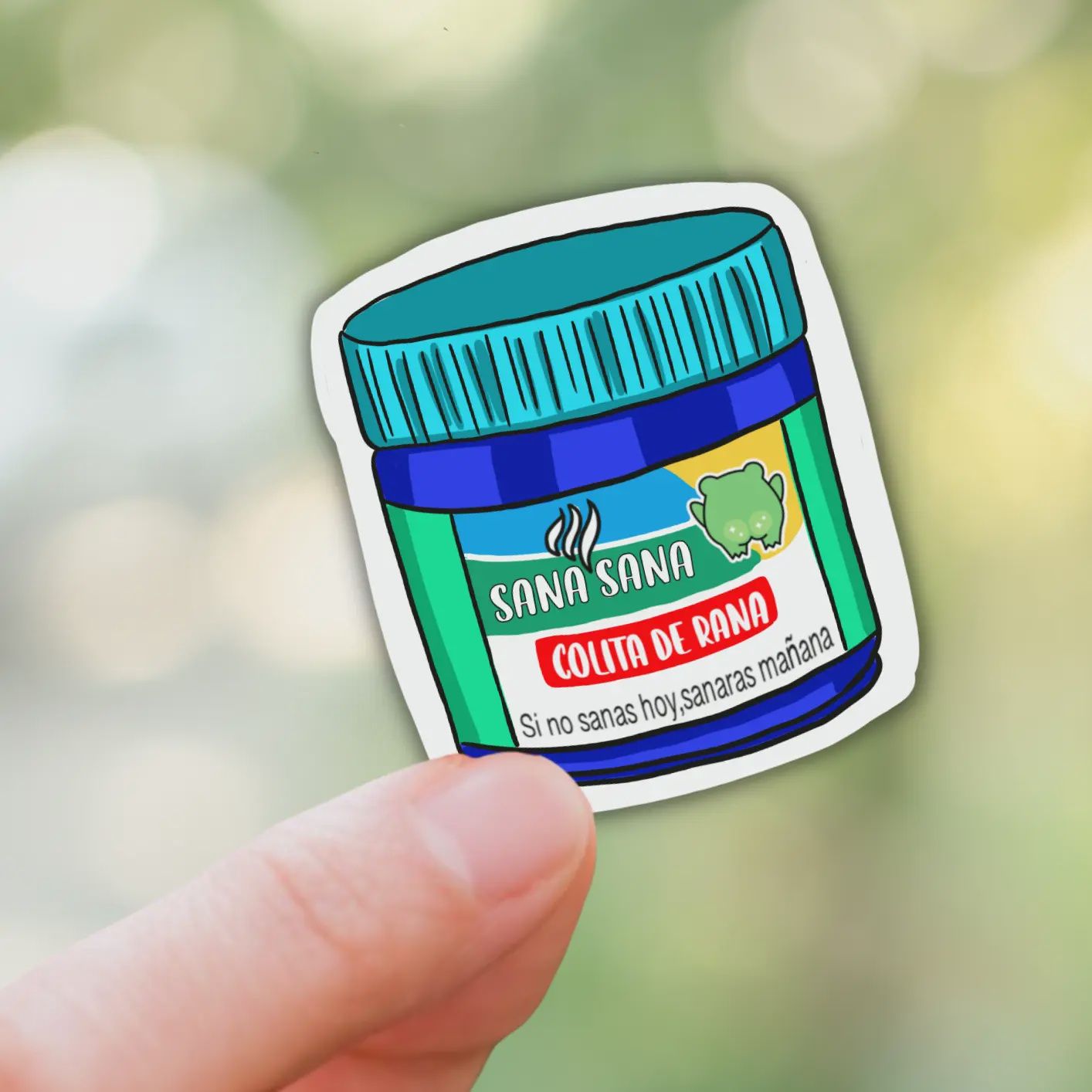Sana Sana Colita De Rana Die Cut Sticker
