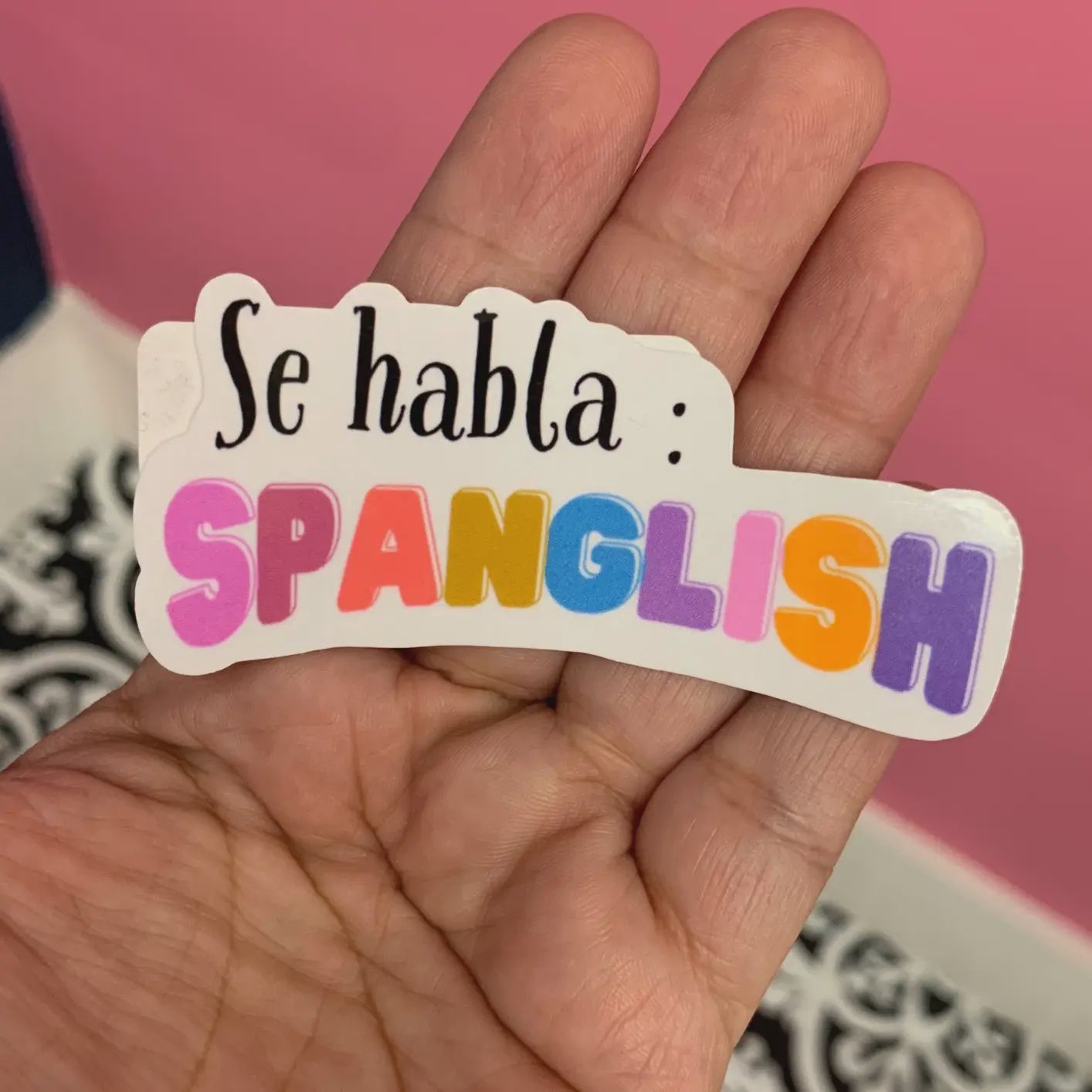 Se Habla Spanglish Latina Vinyl Sticker