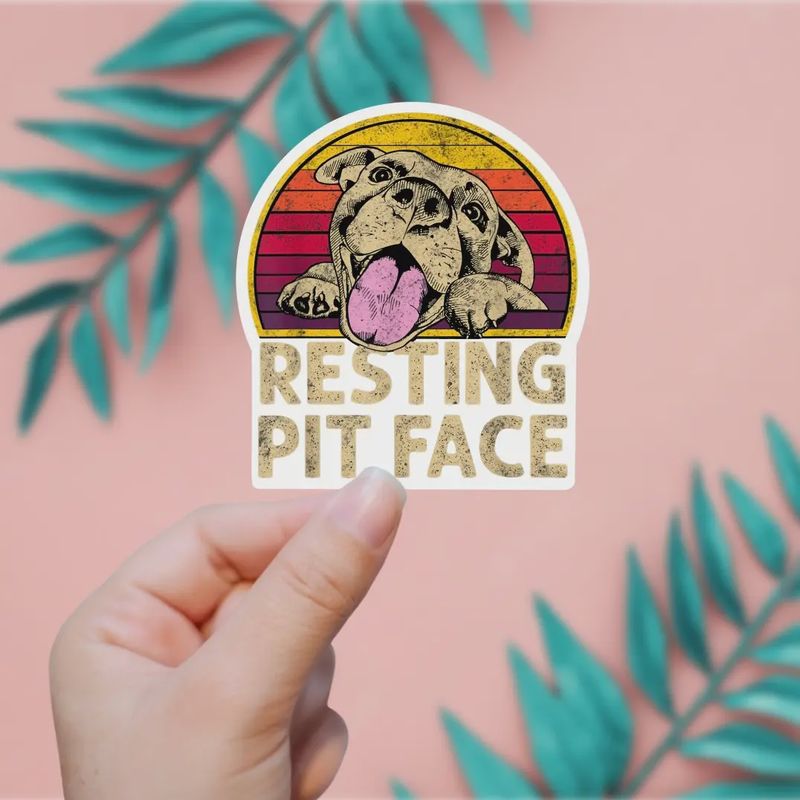 Resting Pit Face Sticker