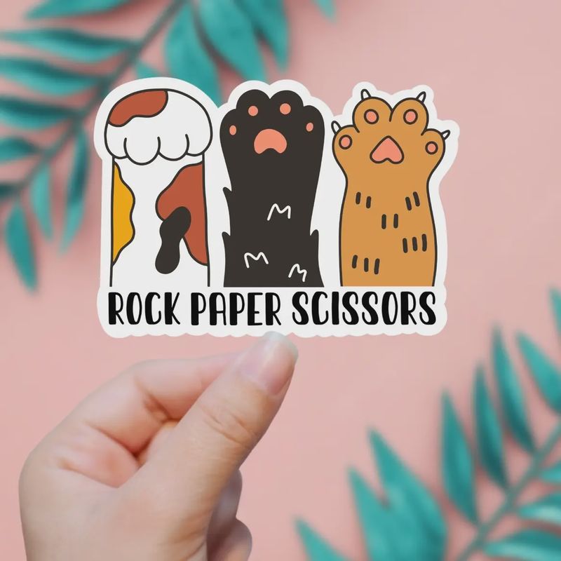 Rock Paper Scissors Sticker