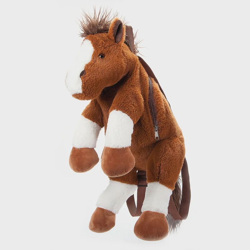 Horse 20&quot; Plush Animal Backpack