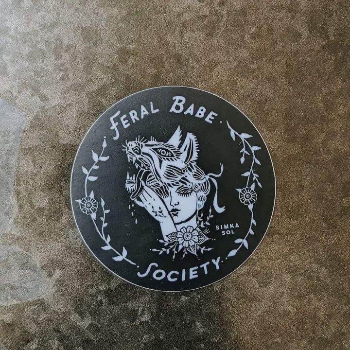 Feral Babe Society - 3&quot; Vinyl Sticker