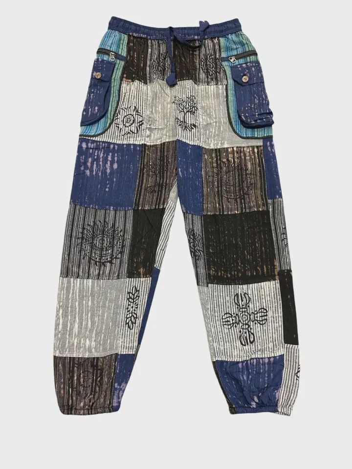 Bohemian Patchwork Cargo Pant D1000