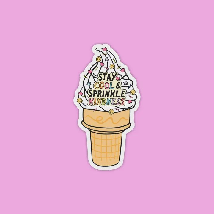 Kindness Icecream Sticker