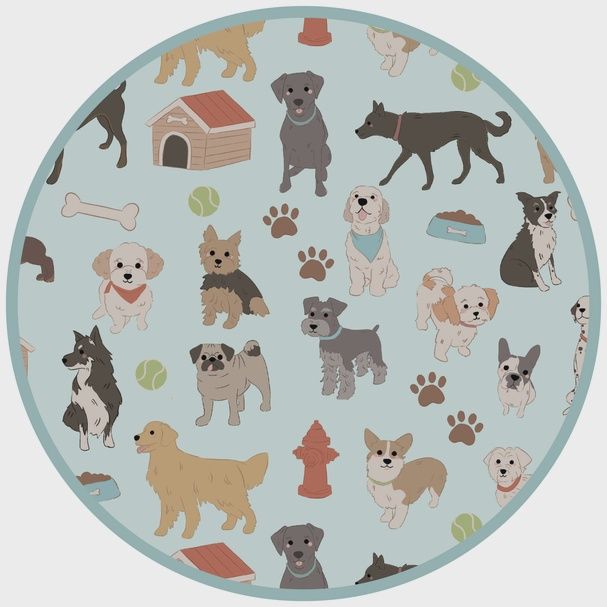 Dogs Bark Bamboo &amp; Fleece Throw Blanket-Twin