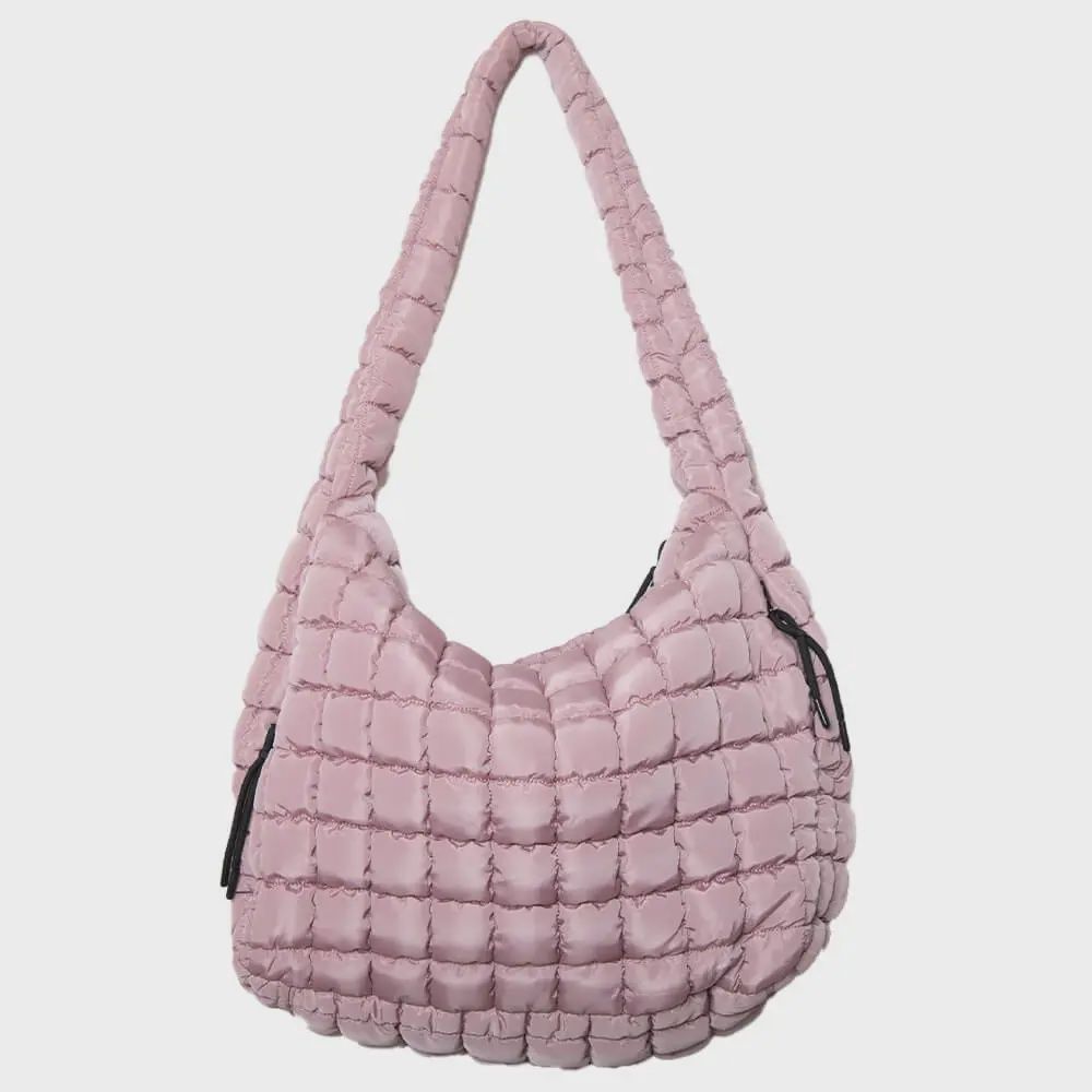 Oversized Quilted Hobo Bag