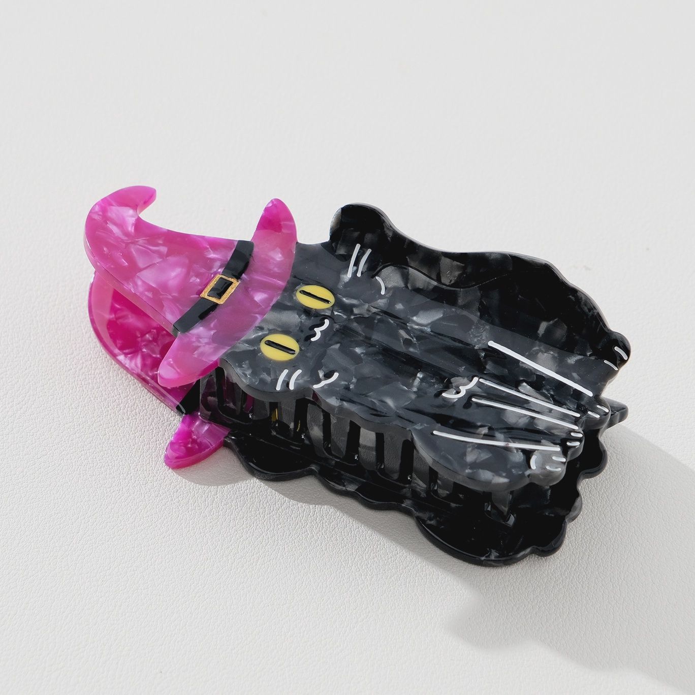 Witchy Black Cat | Halloween Claw Clip