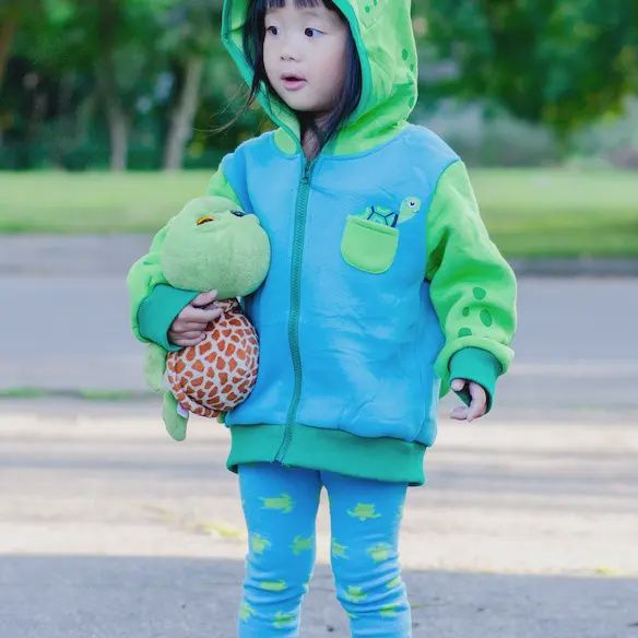 Sea Turtle Toddler and Kids 3D Backpack Hoodie