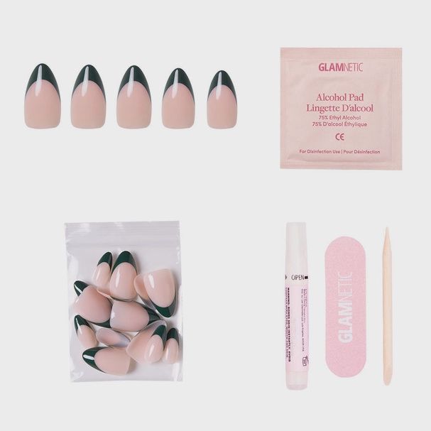 Wifey Press-On Nails | Short Almond Nude Pearl Bridal Nails
