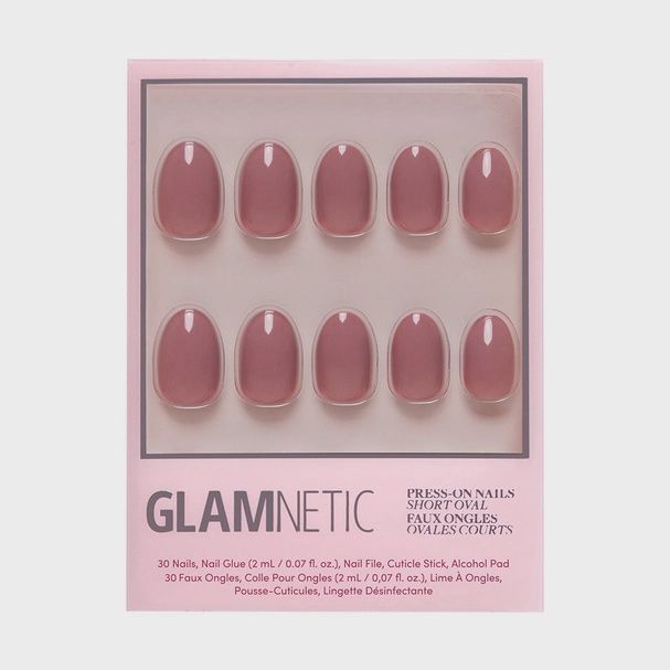 Fall Mauve Press-On Nails | Fall Solids | Short Oval