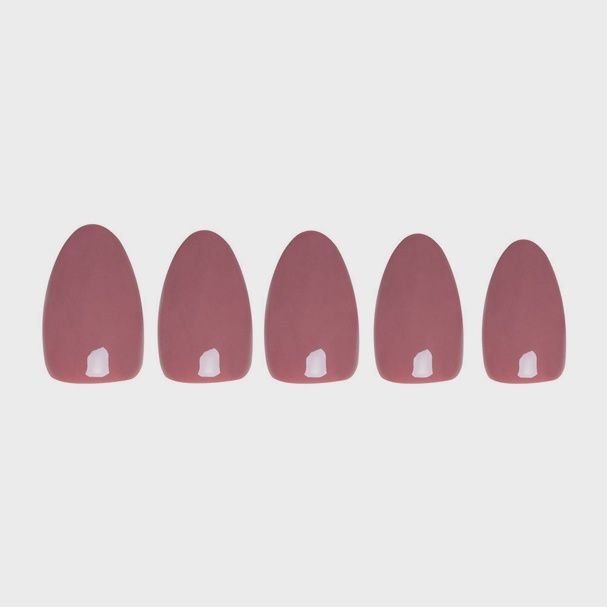 Fall Mauve Press-On Nails | Fall Solids | Short Oval