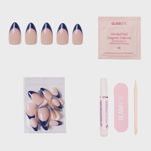 French Riviera Press-On Nails | French Tip | Short Almond