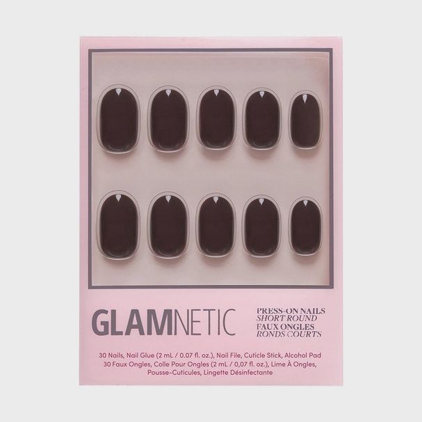 Bark Brown Press-On Nails | Fall Solids | Short Round