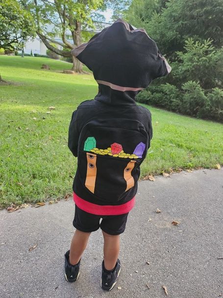 Pirate Treasure Chest Backpack 3D Kids and Toddler Hoodie